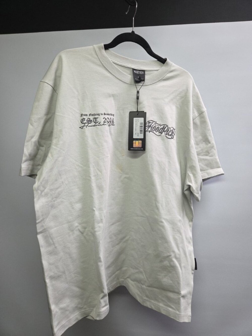 Hoodrich Legacy Oversized Graphic Tee From Nothing To Something Large New NWT